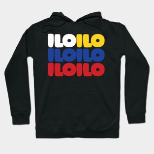 Iloilo Philippines Flag Typography Hoodie